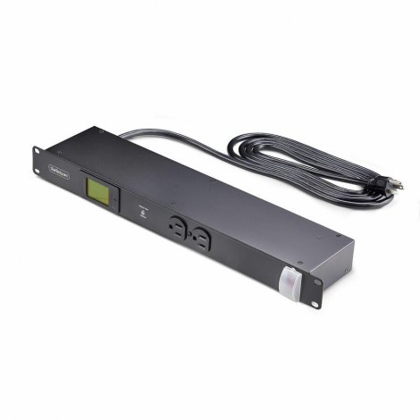 Startech 8NM8-RACK-MOUNT-PDU | 8-Outlet Horizontal Rack Mount PDU 1U Server Power Strip with Surge Protector