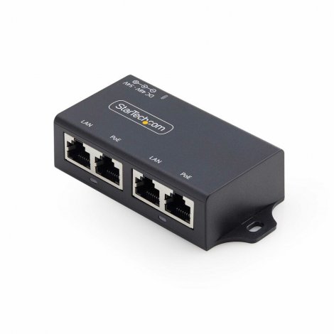Startech AF221C-POE-INJECTOR | 2-Port PoE+ 10/100/1000Mbps 1GbE Wall Mountable PoE+ Injector