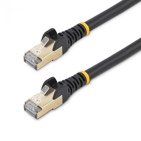 Startech C6ASPAT10BK | 10ft CAT6a 10GbE Shielded Snagless 100W PoE Ethernet Cable Black