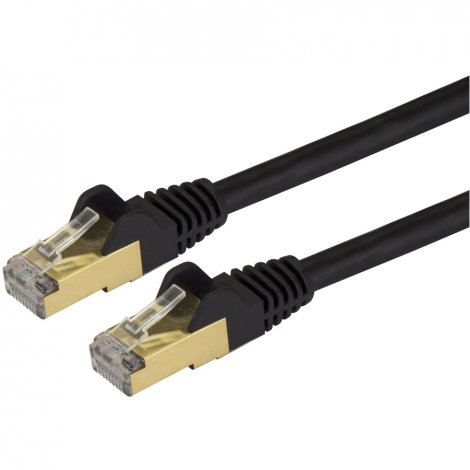 Startech C6ASPAT15BK | 15ft Cat6a STP Ethernet Cable (Black)