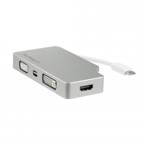 Startech CDPVGDVHDMDP | USB Type-C to VGA DVI HDMI or MDP Travel Adapter