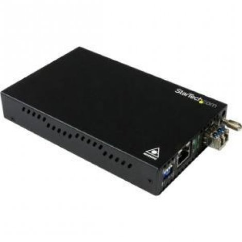 Startech ET91000SM10 | Gigabit Ethernet Copper-to-Fiber Transceiver SM LC 10 km Ethernet Transceiver GbE Converter