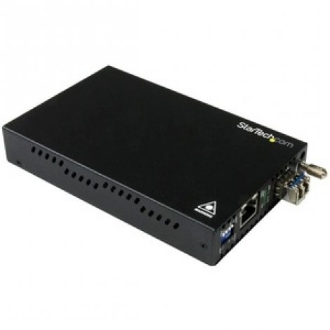 Startech ET91000SM20 | Gigabit Ethernet Copper-to-Fiber Transceiver SM LC 20 km Ethernet Transceiver GbE Converter