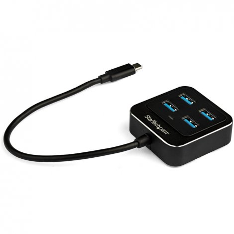 Startech HB31C4AB | 4-Ports USB-C Hub USB C to USB 3.1 Gen 2 Hub 10Gb/s Bus Powered USB Type C Hub 4x USB-A Ports