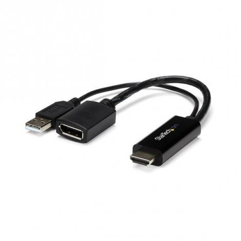 Startech HD2DP | 4K 30Hz HDMI to DisplayPort Video Adapter with USB Power