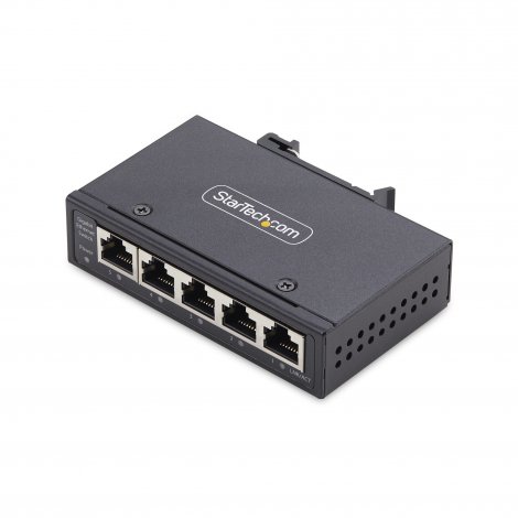 Startech I51G-ETHERNET-SWITCH | 5 x Ports RJ-45 1000Base-T Unmanaged DIN Rail/Wall-Mountable Industrial Network Switch