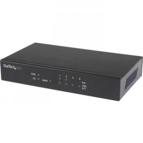 Startech IES51GPOEPD | 5-Port Gigabit Ethernet Switch - PoE-Powered with 2x PSE/ PoE Ports