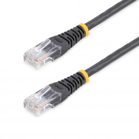 Startech M45PATCH10BK | 10ft Molded Cat5e UTP Patch Cable Black