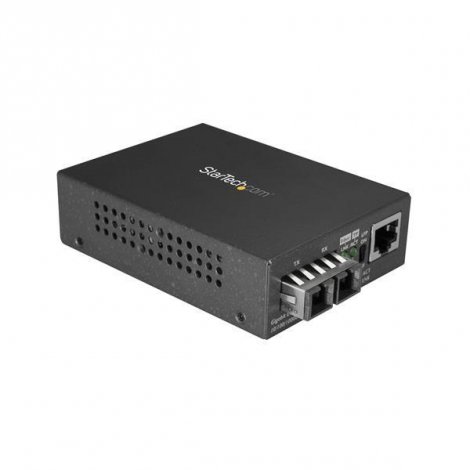 Startech MCMGBSCMM055 | Fiber Media Converter 1000Base-SX Multimode 550m SC Fiber to Ethernet Converter Fiber to Copper Converter