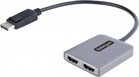 Startech MST14DP122HD | DP to Dual HDMI 4K 60Hz Monitor Adapter