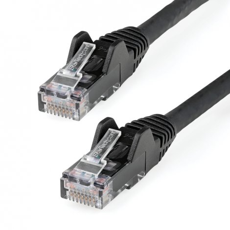 Startech N6LPATCH10BK | 3m(10ft) CAT6 LSZH 10 GbE Snagless 100W PoE UTP RJ45 Ethernet Cable Black