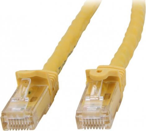 Startech N6PATCH3YL | 3ft CAT6 Snagless Gigabit 100W PoE UTP 650MHz Ethernet Cable Yellow