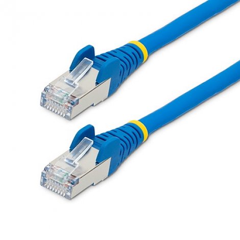 Startech NLBL-3F-CAT6A-PATCH | 3ft CAT6a (LSZH) 10GbE 100W PoE S/FTP Snagless RJ-45 Network Patch Cable Blue