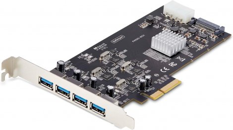 Startech P5Q4A-USB-CARD | 4-Port USB PCIe Card USB 3.2 5Gbps, PCI Express Card with 4X Independent USB Controllers 4X USB-A Ports