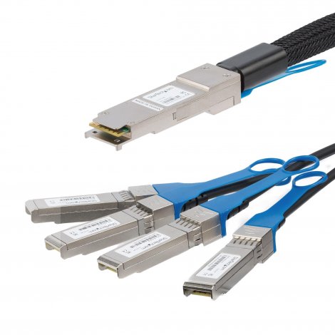 Startech QSFP4SFPPC3M | 3m 40G QSFP+ To 4x SFP+ Direct Attach Breakout Cable