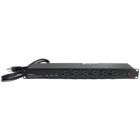 Startech RKPW161915 | Horizontal 1U Rack Mount PDU with 16 Outlet and Surge Protection