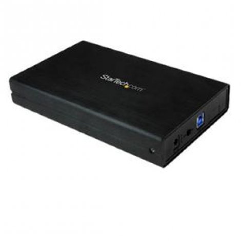 Startech S3510BMU33 | 3.5in Black USB 3.0 External SATA III Hard Drive Enclosure with UASP for SATA 6 Gbps Portable External HDD