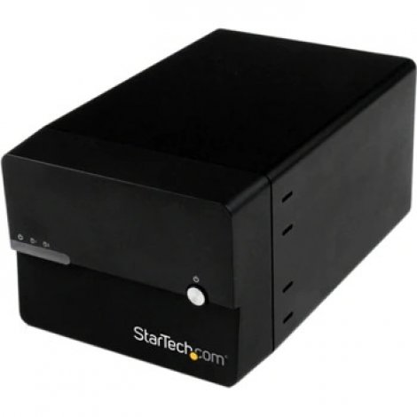 Startech S3520BU33ER | USB 3.0/eSATA Dual 3.5-inch SATA III Hard Drive External RAID Enclosure w/ UASP and Fan Black