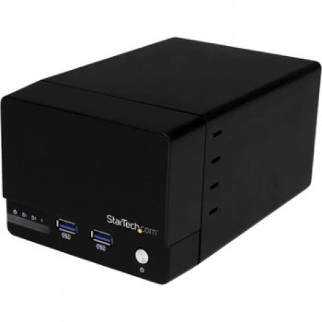 Startech S352BU33HR | USB 3.0 Dual 3.5-inch SATA 6Gbps Hard Drive RAID Enclosure with Fast Charge USB Hub and UASP