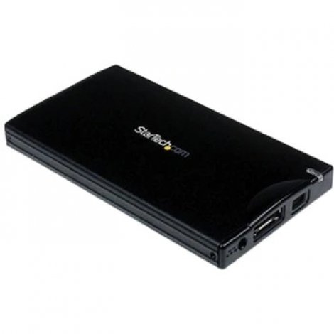 Startech SAT2510BU2E | 2.5-inch eSATA USB External Hard Drive Storage Enclosure (Black)