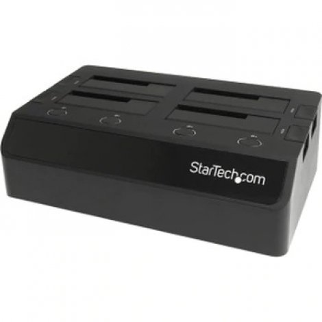 Startech SATDOCK4U3E | 4-Bay eSATA USB 3.0 to SATA Hard Drive Docking Station for 2.5/3.5 HDD Drive (Black)