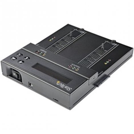 Startech SM2DUPE11 | Standalone Dual Bay M.2 SATA/NVMe Duplicator/Eraser Hard Drive/SSD Cloner/Wiper M.2 PCIe/AHCI Hard Drive Sanitizer/Copier TAA