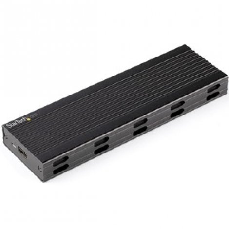 Startech SM2E1BMU31C | USB-C 10Gbps to M.2 NVMe or M.2 SATA SSD Enclosure Portable M.2 PCIe/SATA SSD Aluminum Enclosure USB-C & USB-A Host Cables