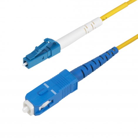 Startech SPSMLCSC-OS2-5M | 16.4ft LC to SC OS2 Single Mode Simplex Fiber Optic Cable