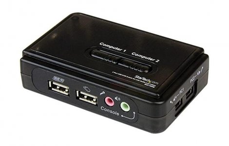 Startech SV211KUSB-B2 | 2-Ports Mini USB KVM Switch with Audio & Cables