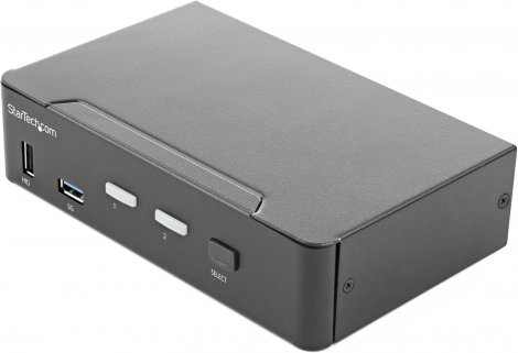 Startech SV231HU34K6 | 2 x Ports Single Monitor 4K 60Hz 6x USB HDMI KVM Switch