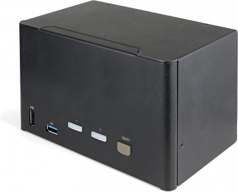 Startech SV231QDPU34K | 2-Port Quad Monitor DisplayPort 4K 60Hz UHD HDR KVM Switch