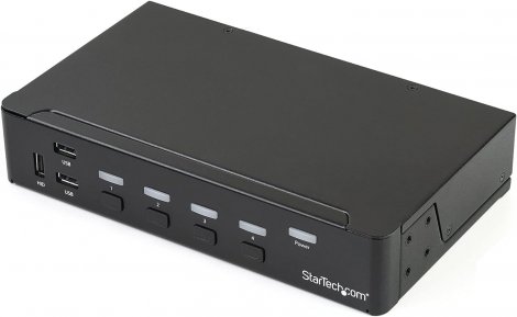 Startech SV431DPU3A2 | 4-Port DisplayPort KVM Switch DP KVM Switch with Built-in USB 3.0 Hub