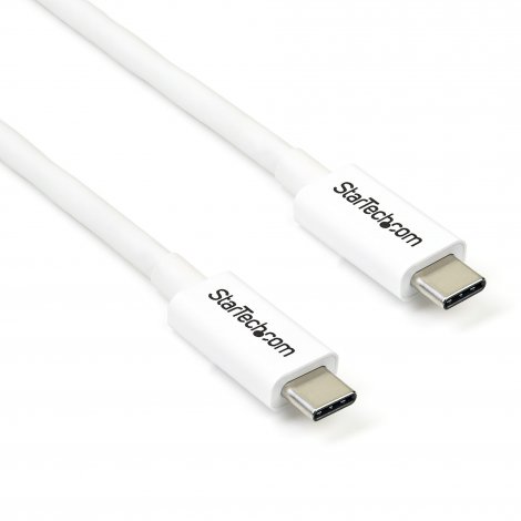 Startech TBLT3MM2MW | 2m 100-Watts PD 4K Thunderbolt 3 Cable