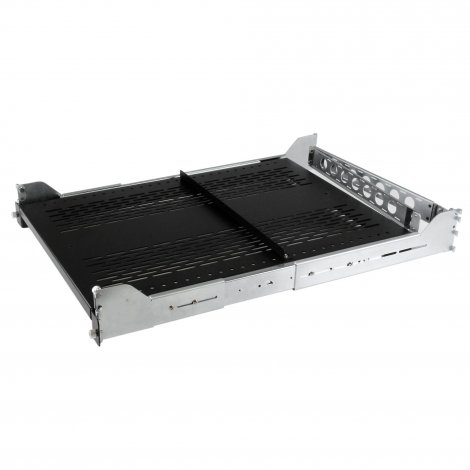 Startech UNISLDSHF192 | 2U Vented Sliding Rack Shelf w/ Cable Management Arm & Adjustable Mounting Depth