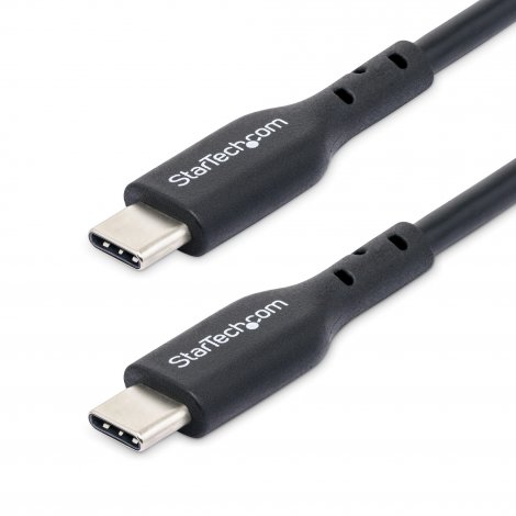Startech USB2CC6FBKE | 6-ft 1.8m 60W 3A PD USB-C Charging Cable