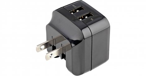 Startech USB2PACBK | 17-Watts Dual-Port USB Wall Charger