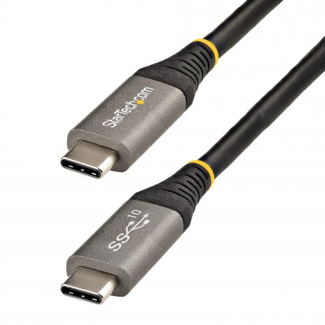 Startech USB31CCV1M | 3.3-ft 1m 100W 5A PD Thunderbolt Compatible USB-C Cable