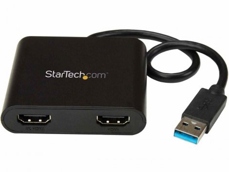 Startech USB32HD2 | USB To Dual HDMI Power Adapter