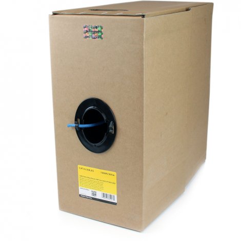 Startech WIRC6CMPBLU | 1000ft Cat6 Solid CMP/FT6 Plenum Fire Rating Ethernet Cable Bulk Blue