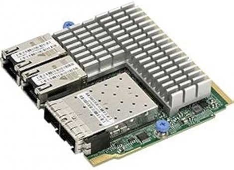 Supermicro AOC-MH25G-m2S2TM | 2-Ports 25GbE SFP28 + 2-Ports RJ-45 I/O Module for SuperStorage 2028R-E1CR48 Server