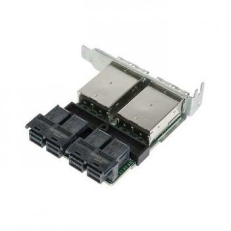 Supermicro AOM-SAS3-16I16E-LP | 16-Ports mini-SAS Internal to External Extended Low Profile Cable Adapter with Bracket