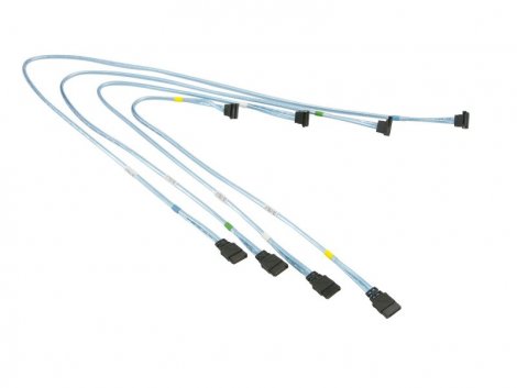 Supermicro CBL-0180L-01 | SATA Round Straight-Right Angle Cable Kit