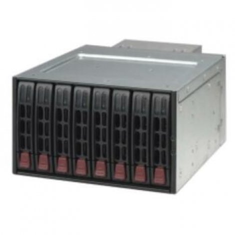 Supermicro CSE-M28E2B | Mobile Rack Black with 8 x 2.5 inch Hot swap SAS/SATA Hard Disk Drives