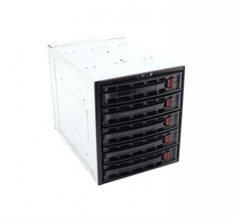 Supermicro CSE-M35TQB | SATA Mobile Rack Enclosure Storage Enclosure 5 x 3.5 Front Accessible Hot-swappable SAS Internal Black