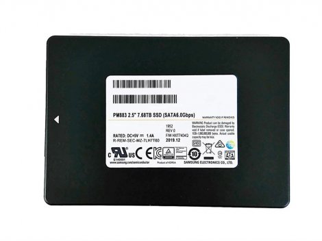 Supermicro HDSS2T1MZ7LH7T6HMLA0 | PM883 7.68TB SATA 6Gbps 2.5-inch Solid State Drive (SSD)
