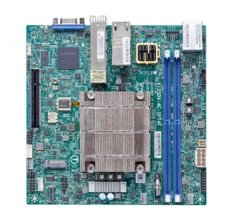 Supermicro MBD-X12SDV-4C-SPT4F-B | Intel Xeon D-1718T FCBGA2227 Socket Mini ITX System Board (Motherboard)