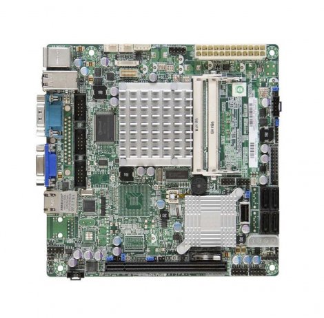Supermicro MBD-X7SPA-L-B | X7SPA-L Intel ICH9 Chipset Intel Atom D410 Processors DDR2 2x DIMM 4x SATA2 3.0Gb/s Mini-ITX Server System Board (Motherboard)