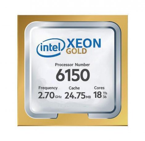 Supermicro P4X-SKL6150-SR37K | 2.70GHz 10.40GT/s UPI 24.75MB L3 Cache Socket LGA3647 Intel Xeon Gold 6150 18-Core Processor