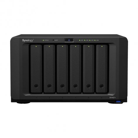 Synology DS1621+/48TB-HAT53 | DiskStation DS1621+ AMD Ryzen Embedded V1500B 4 GB DDR4 RAM 48 TB HDD Desktop NAS Black
