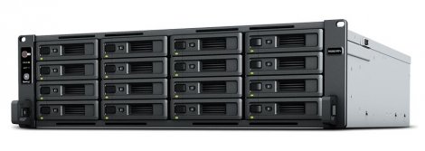 Synology RS2821RP+/64TB-TE | RackStation RS2821RP+ AMD Ryzen V1500B 4 GB DDR4 RAM 64TB (16X4TB) HDD 3U Rack NAS Black